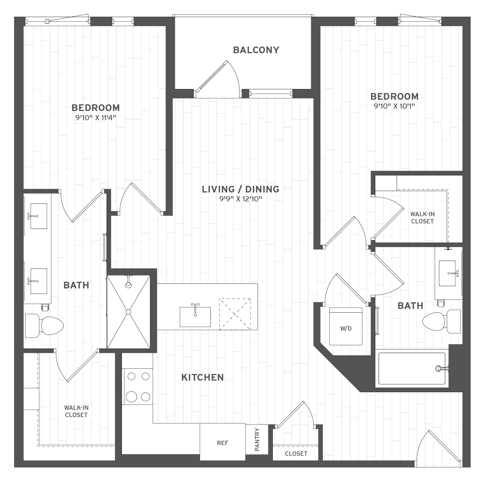 Floor Plan Image of Apartment Apt A-332